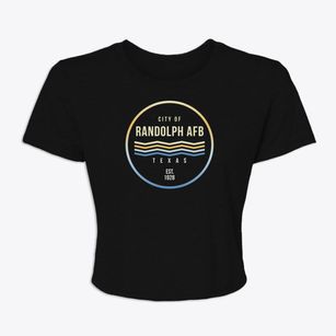 Randolph Afb Texas Color Fade Women's Crop Top