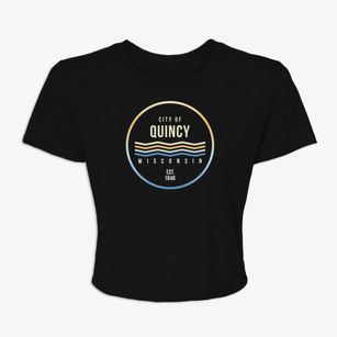 Quincy Wisconsin Color Fade Women's Crop Top