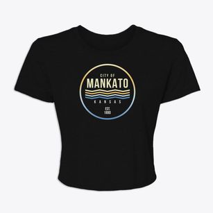 Mankato Kansas Color Fade Women's Crop Top