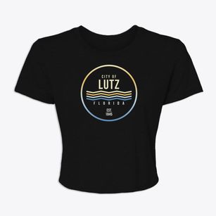 Lutz Florida Color Fade Women's Crop Top