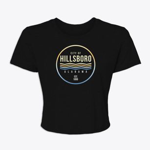 Hillsboro Alabama Color Fade Women's Crop Top