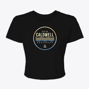Caldwell Arkansas Color Fade Women's Crop Top