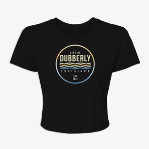 Dubberly Louisiana Color Fade Women's Crop Top