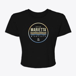 Marietta Minnesota Color Fade Women's Crop Top