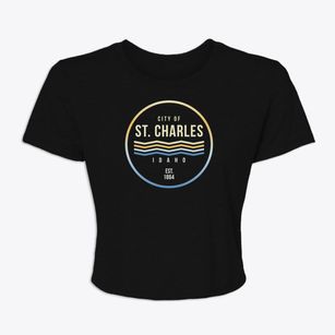 St. Charles Idaho Color Fade Women's Crop Top