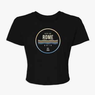 Rome Ohio Color Fade Women's Crop Top