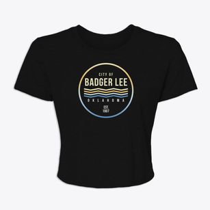Badger Lee Oklahoma Color Fade Women's Crop Top