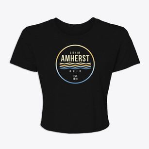 Amherst Ohio Color Fade Women's Crop Top