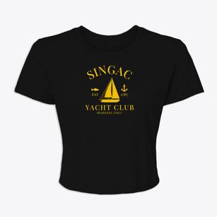 Singac New Jersey Yacht Club Women's Crop Top