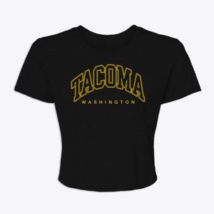 Tacoma Washington Inline Women's Crop Top