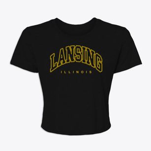 Lansing Illinois Inline Women's Crop Top
