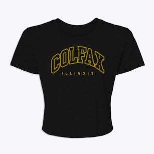 Colfax Illinois Inline Women's Crop Top