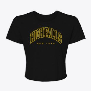 High Falls New York Inline Women's Crop Top