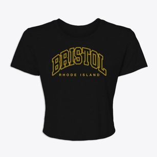 Bristol Rhode Island Inline Women's Crop Top