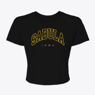 Sabula Iowa Inline Women's Crop Top