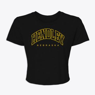 Hendley Nebraska Inline Women's Crop Top