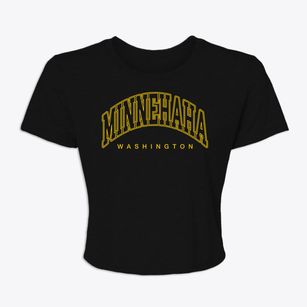 Minnehaha Washington Inline Women's Crop Top