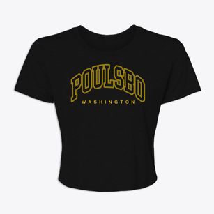 Poulsbo Washington Inline Women's Crop Top