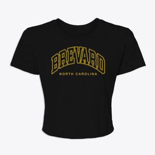 Brevard North Carolina Inline Women's Crop Top