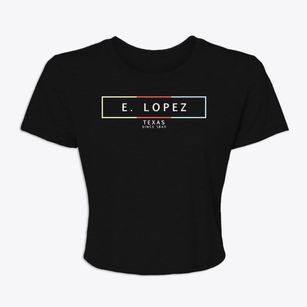 E. Lopez Texas Artbox Women's Crop Top