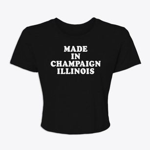 Champaign Illinois Classic 70s Women's Crop Top