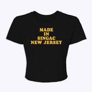Singac New Jersey Classic 70s Women's Crop Top