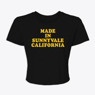 Sunnyvale California Classic 70s Women's Crop Top