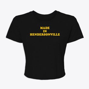 Hendersonville North Carolina Classic 70s Women's Crop Top