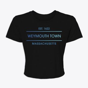 Weymouth Town Massachusetts Horizon Women's Crop Top