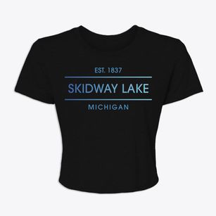 Skidway Lake Michigan Horizon Women's Crop Top