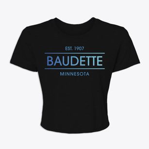 Baudette Minnesota Horizon Women's Crop Top
