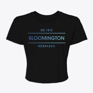 Bloomington Nebraska Horizon Women's Crop Top