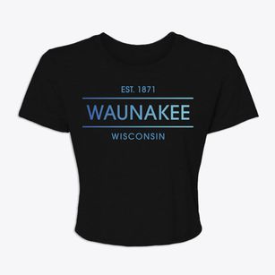 Waunakee Wisconsin Horizon Women's Crop Top