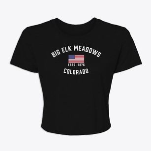 Big Elk Meadows Colorado Patriot Women's Crop Top