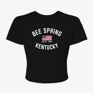 Bee Spring Kentucky Patriot Women's Crop Top