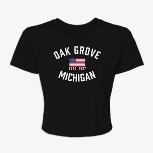 Oak Grove Michigan Patriot Women's Crop Top