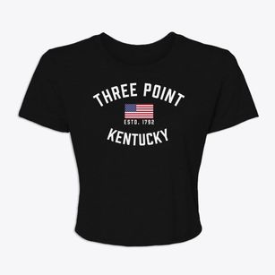 Three Point Kentucky Patriot Women's Crop Top