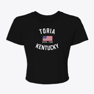 Toria Kentucky Patriot Women's Crop Top