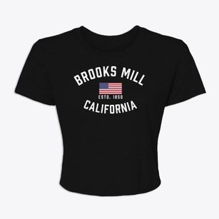 Brooks Mill California Patriot Women's Crop Top