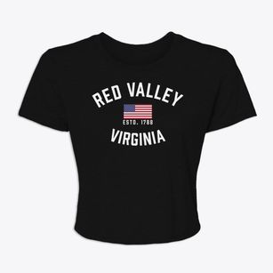 Red Valley Virginia Patriot Women's Crop Top