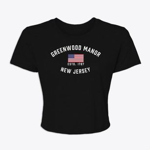 Greenwood Manor New Jersey Patriot Women's Crop Top