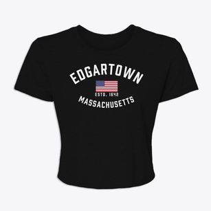 Edgartown Massachusetts Patriot Women's Crop Top