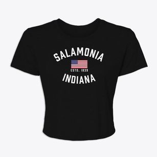 Salamonia Indiana Patriot Women's Crop Top