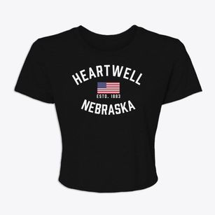 Heartwell Nebraska Patriot Women's Crop Top