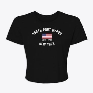 North Port Byron New York Patriot Women's Crop Top
