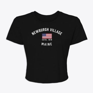 Newburgh Village Maine Patriot Women's Crop Top