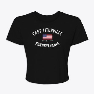 East Titusville Pennsylvania Patriot Women's Crop Top