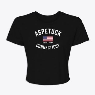 Aspetuck Connecticut Patriot Women's Crop Top
