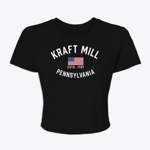 Kraft Mill Pennsylvania Patriot Women's Crop Top