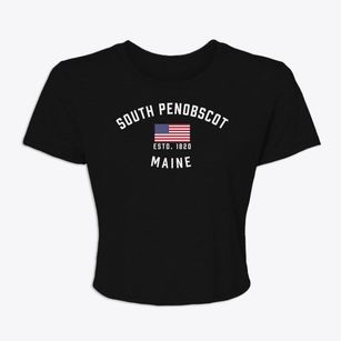 South Penobscot Maine Patriot Women's Crop Top